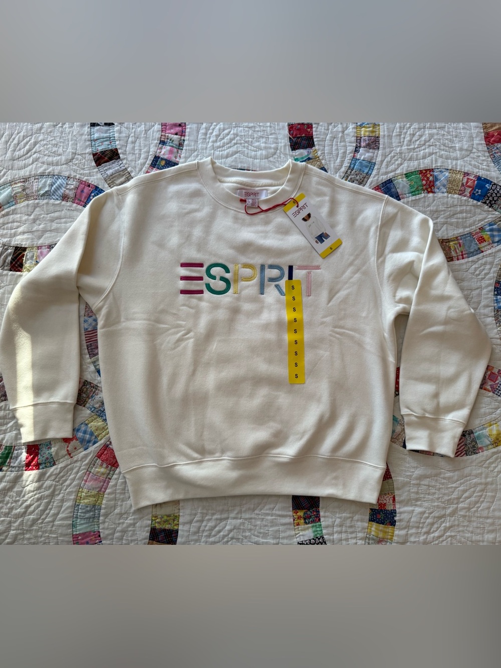 ESPRIT White Sweatshirt NWT Size Small - Picture 6 of 9